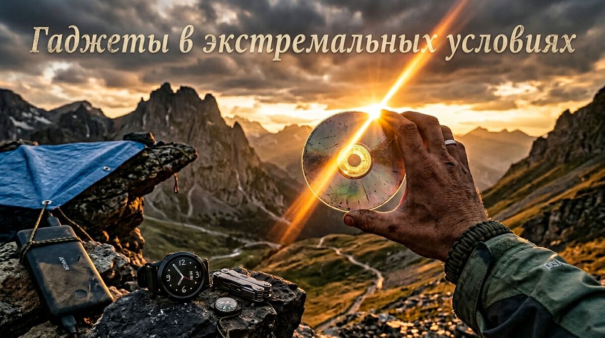 Гаджеты в экстремальных условиях.
Когда нужно выжить, функционал отходит на второй план.