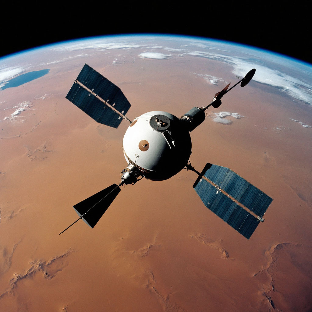 Фото поверхность Марса. Источник ИИ. 