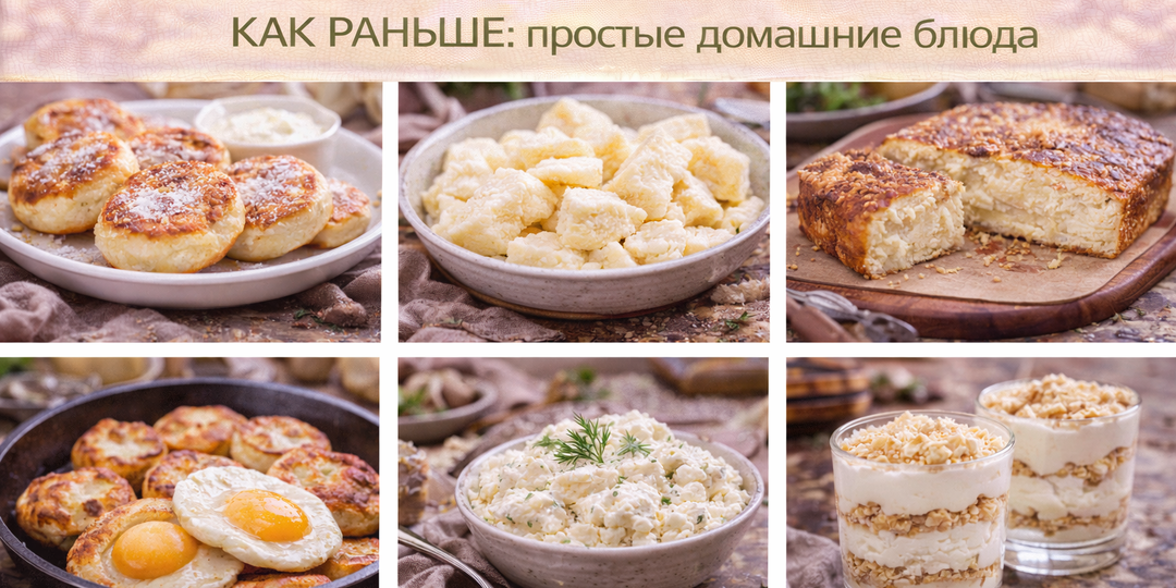 Топ-6 рецептов из творога КАК РАНЬШЕ: простые домашние блюда, которые получаются всегда
