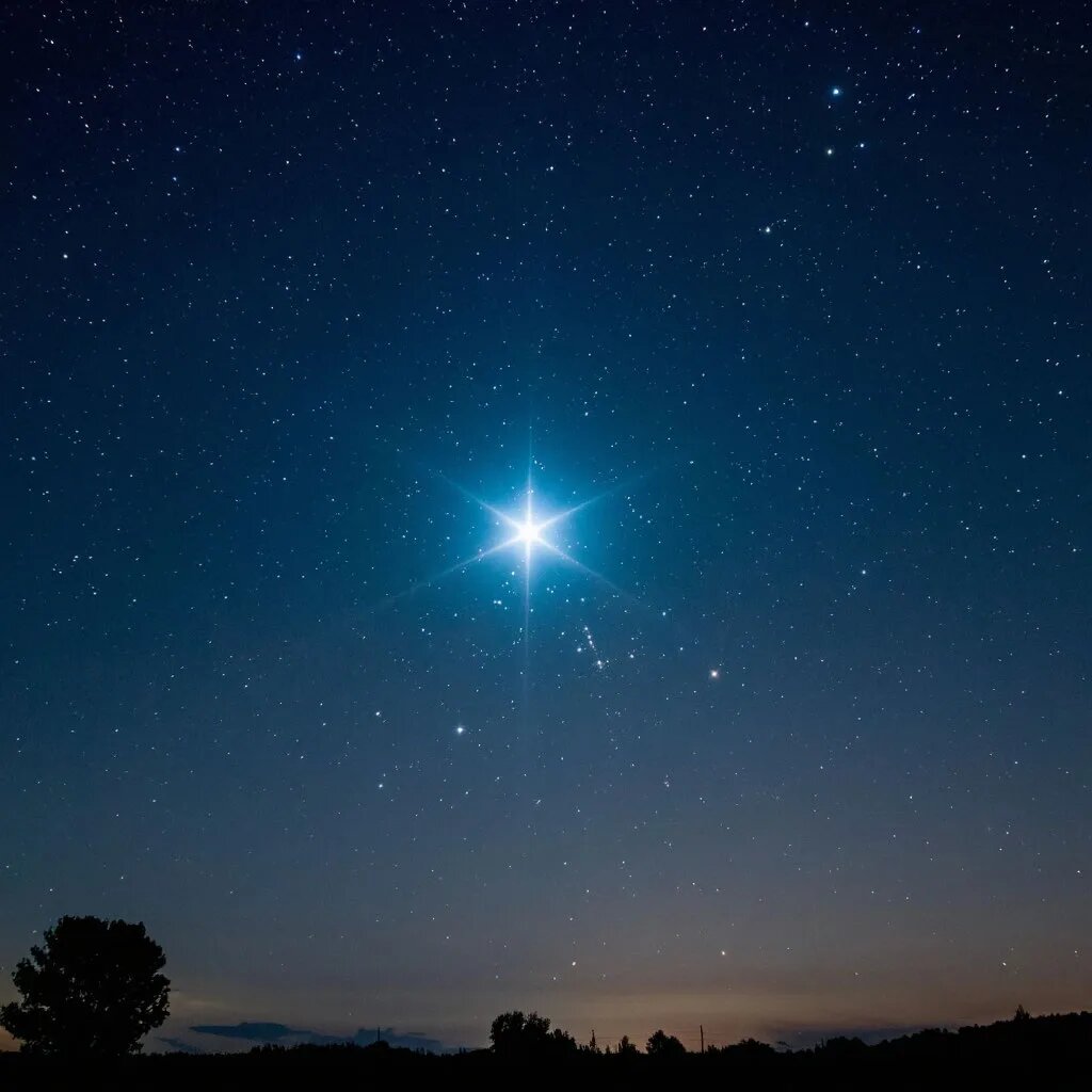 Звездное небо. Иллюстрация сгенерирована нейросетью