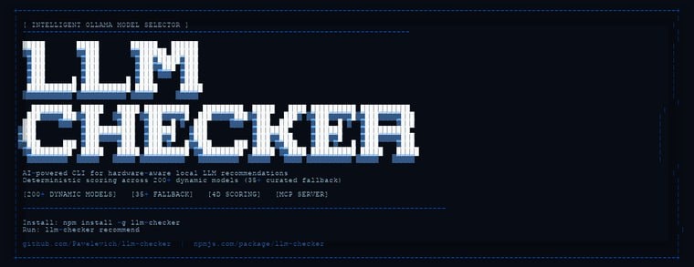 llm-checker — консольная утилита для подбора локальных больших языковых моделей под ваш компьютер