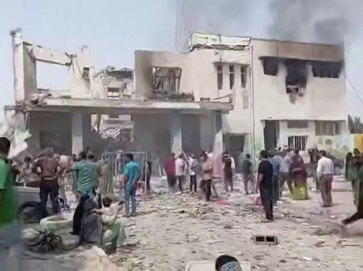    На месте удара по школе на юге Ирана | © Кадр видео из соцсетей