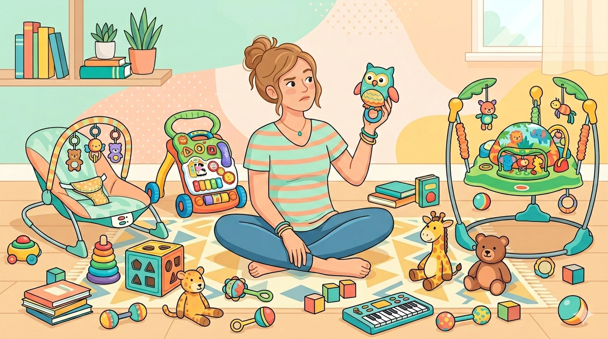 Красивая реклама, восторженные отзывы и обещание свободных рук — всё это заставляет нас покупать. Но что, если часть этих вещей не просто бесполезна, а реально тормозит развитие вашего ребёнка?