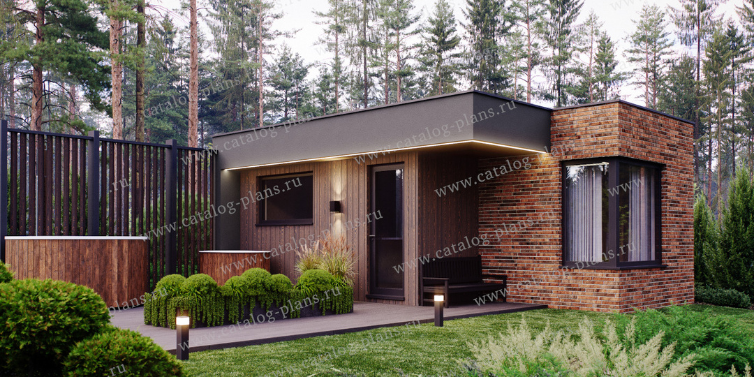 Баня 71-30: компактная, современная и без лишнего.