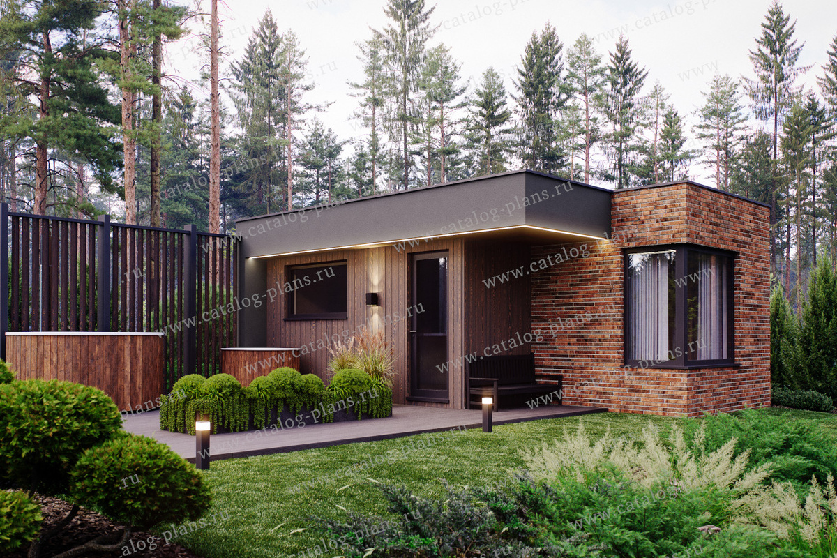 Общая площадь: 26 м²

Габариты: 8x5.3 м