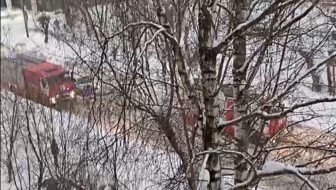 В Кирове в здании на Преображенской произошел пожар