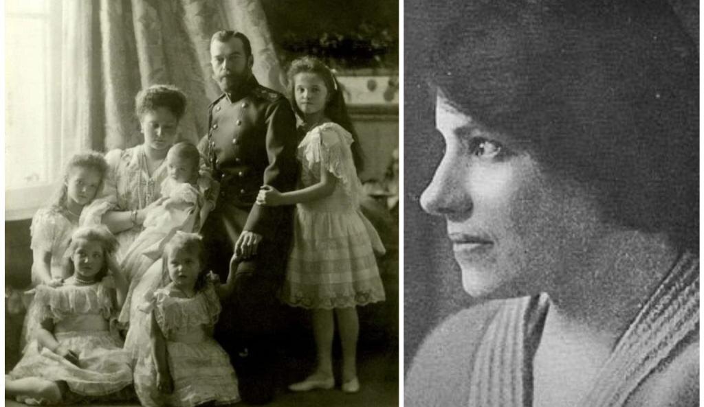 Николай Второй с семьей (фото слева). Анна Андерсон (фото справа).