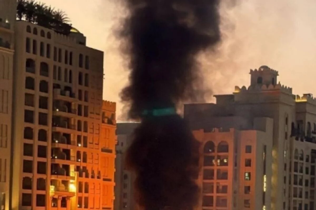    При падении иранской ракеты в Дубае пострадали четыре человека