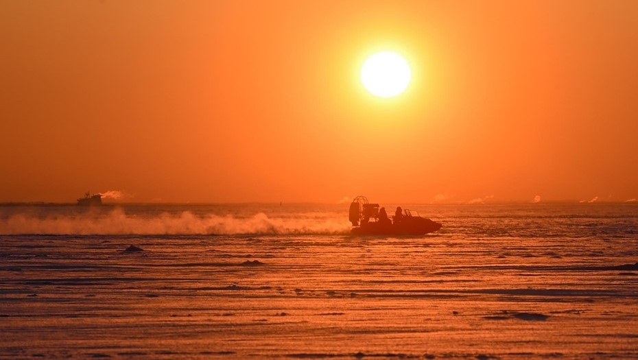    Вид на Финский залив в морозную погоду. Автор фото: Ермохин Сергей