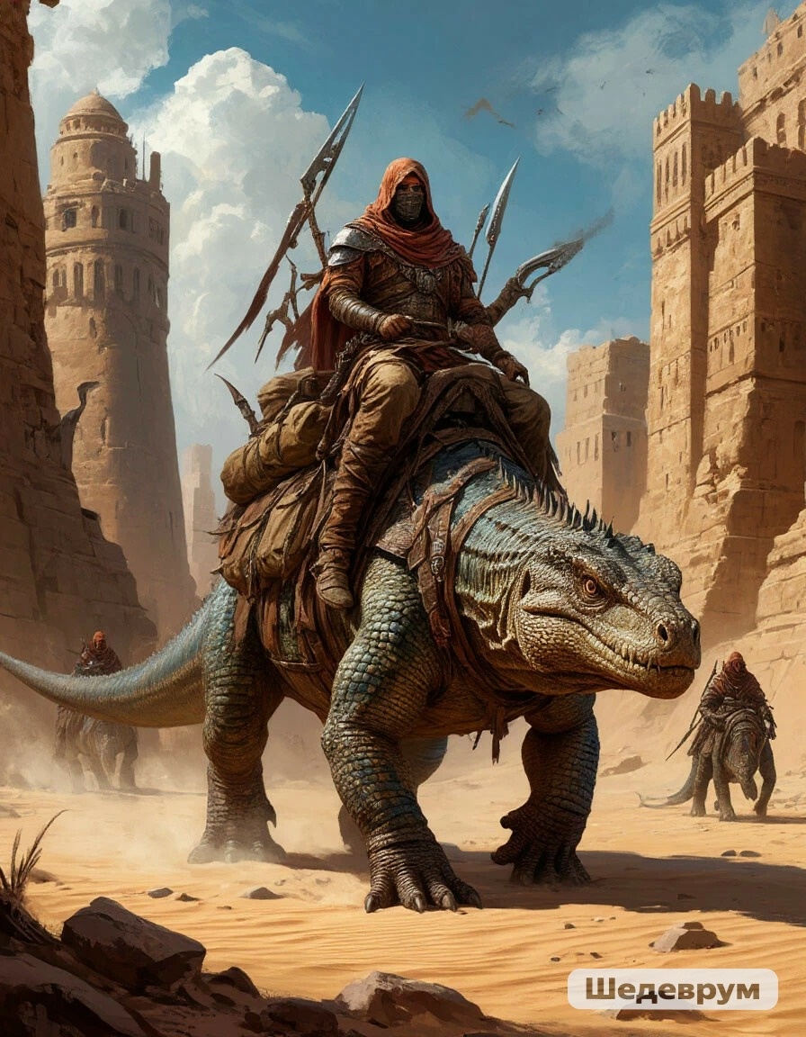 Воинственные жители пустыни.