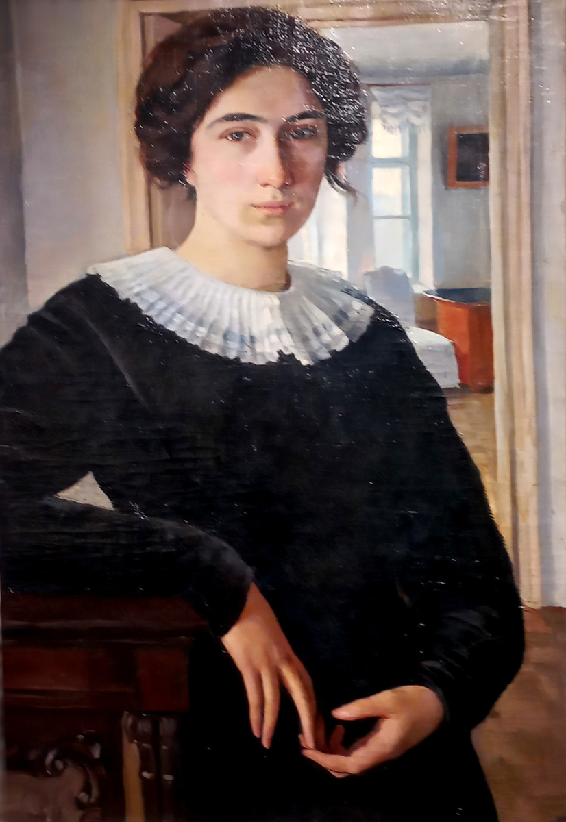 Зинаида Серебрякова (1884-1967) «портрет Елены Каземировны Лансере» 1911 г. Донецкий художественный музей