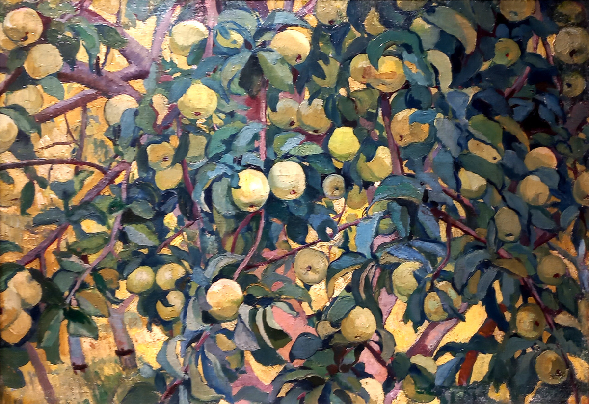 Зинаида Серебрякова (1884-1967) «Зеленные яблоки на ветках» 1910 г. Донецкий художественный музей