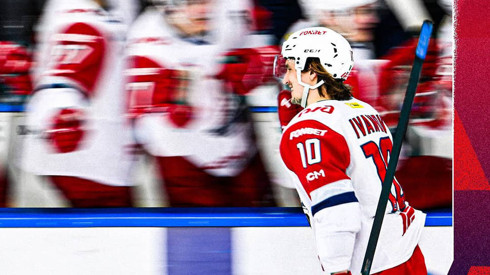 Форвард «Локомотива» Георгий Иванов, сделавший хет-трик в игре против петербургского СКА.📷Фото: Пресс-служба ХК «Локомотив»