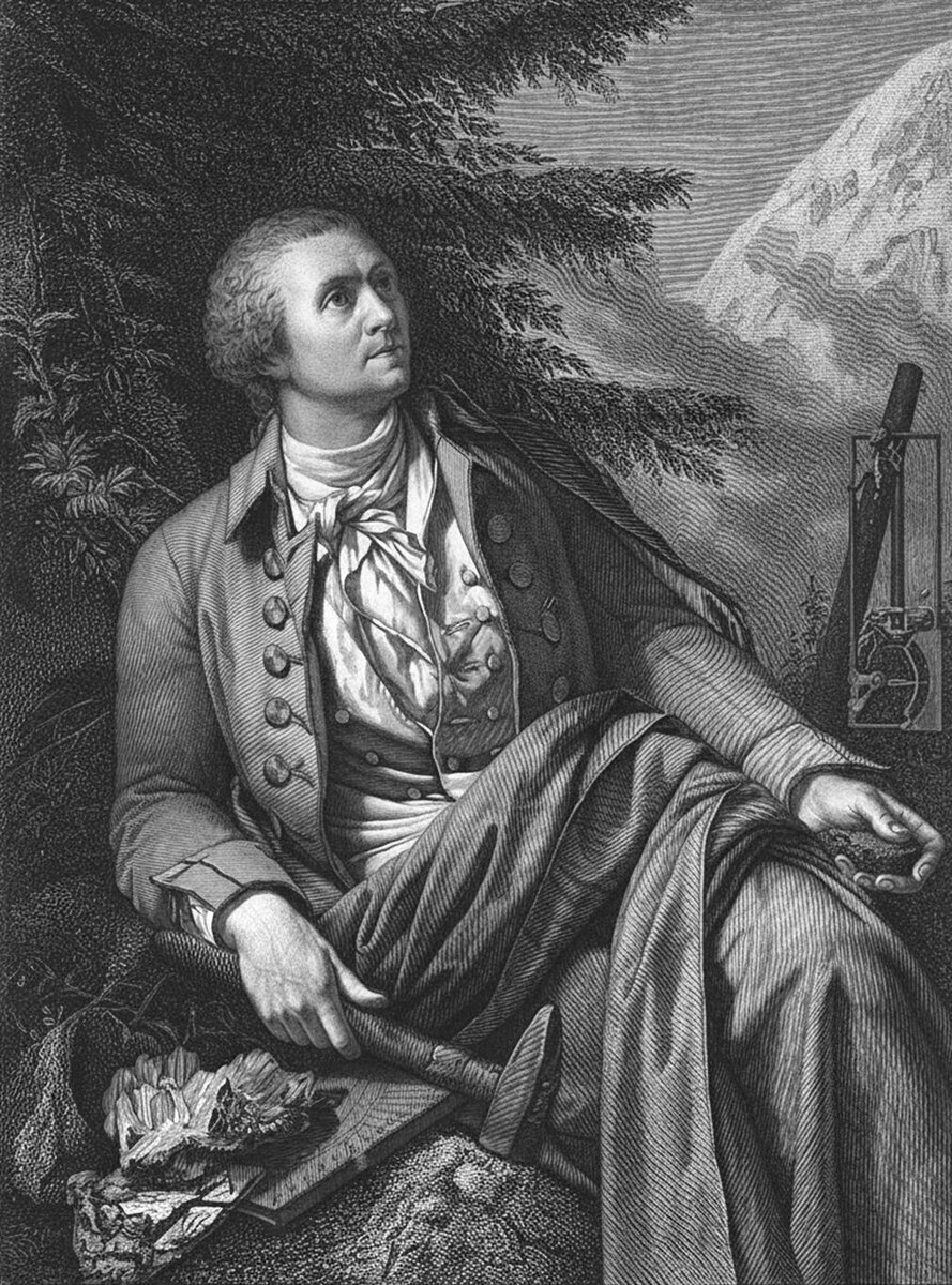 Horace Bénédict de Saussure by Charles Simon Pradier (aprx.1810) after Jean Pierre Saint-Ours (1796)