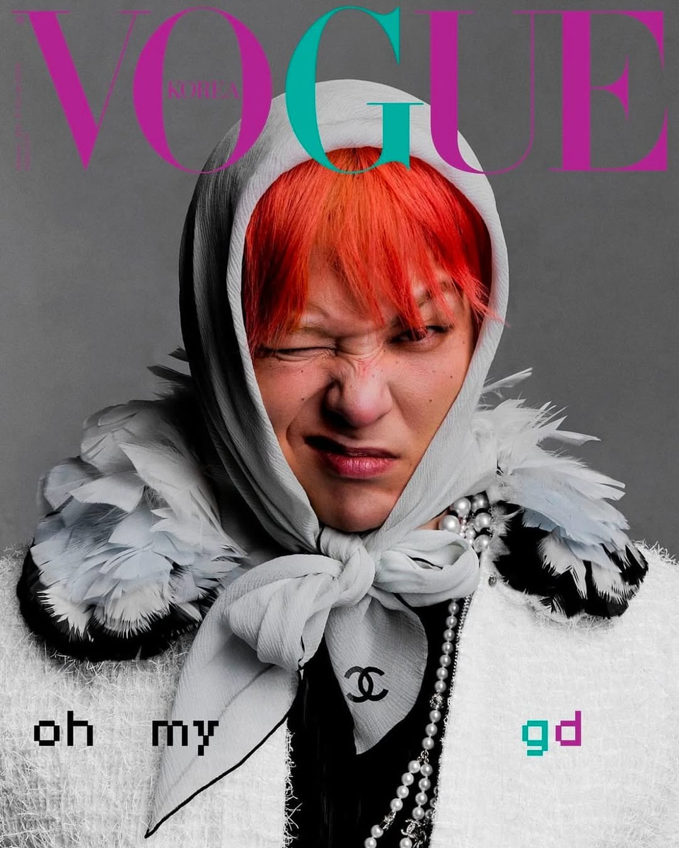 G-Dragon на обложке журнала «Vogue Korea». / Фото: Instagram xxxibgdrgn