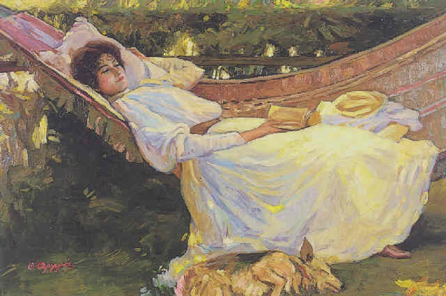 Дама в гамаке