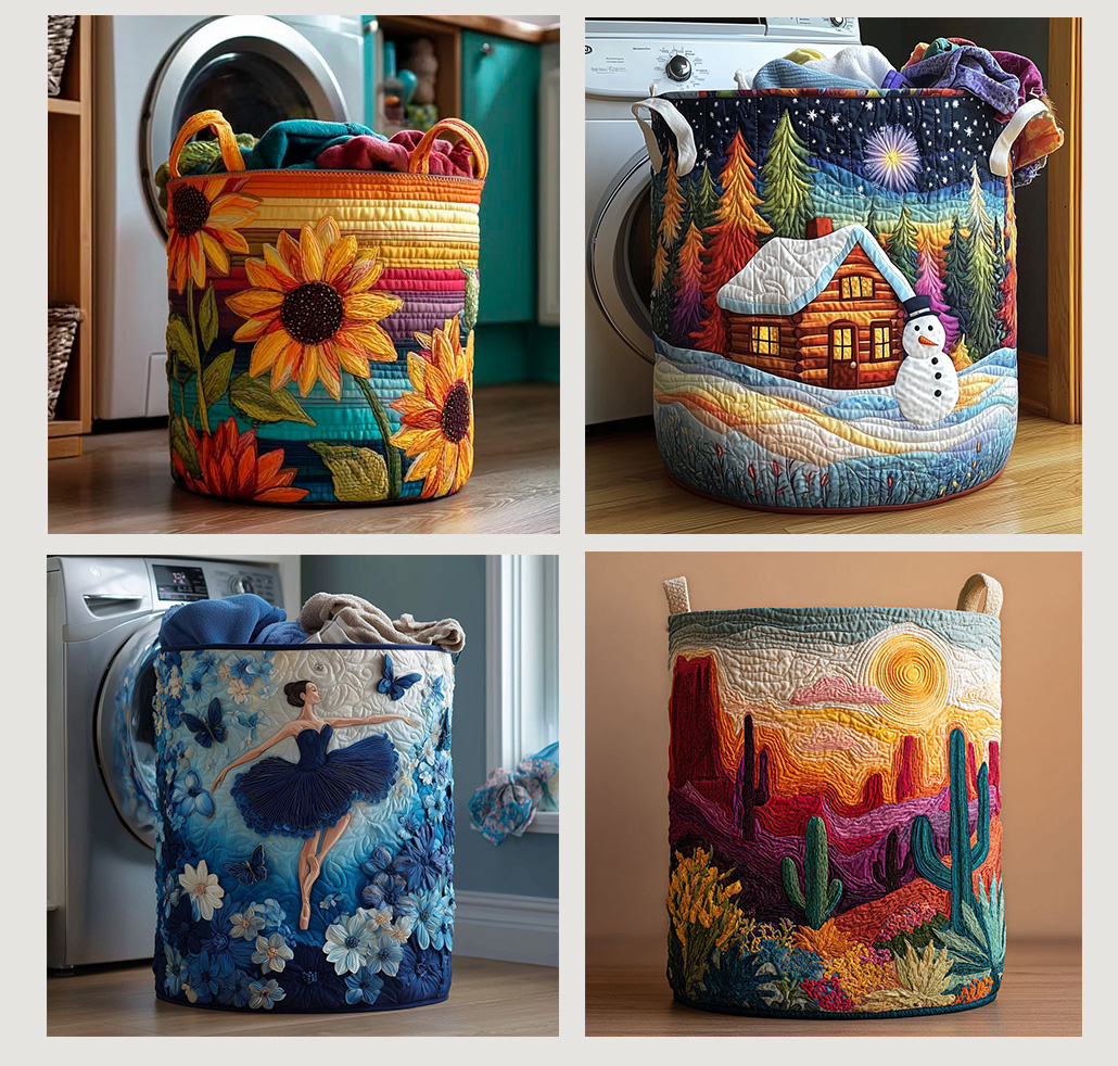 Яркий органайзер: цветные лоскутки + стежка-волны — стильно и практично! Фото: pinterest