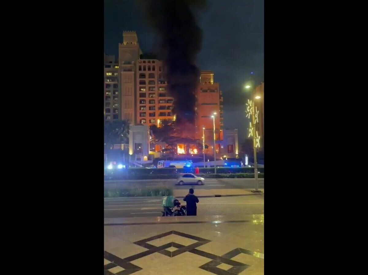    Последствия удара рядом с домом девушки Павла Дурова в Дубае | © @juli