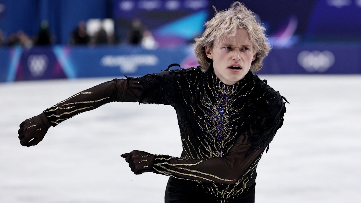    Илья Малинин во время произвольной программы на Олимпиаде-2026 в Милане. Фото: REUTERS