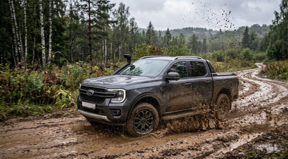 Ford Ranger на детской площадке