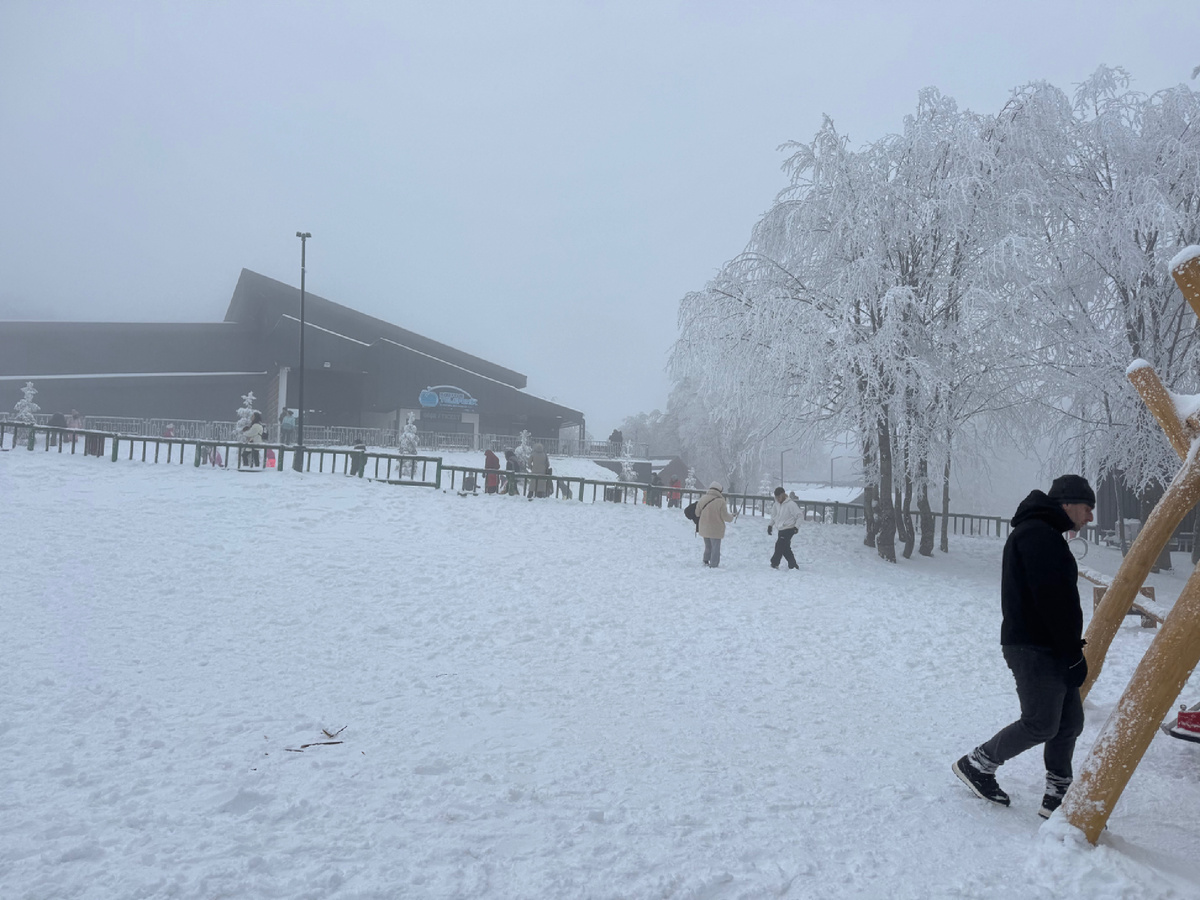 Вот такой вид без вида…наверное, в ясный день тут поинтереснее 