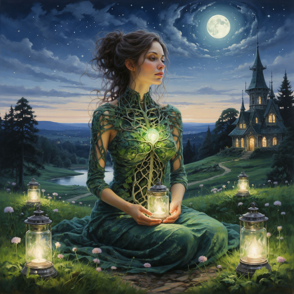 Где могло бы быть зелёное сердце? Может орк? Или дриада? 