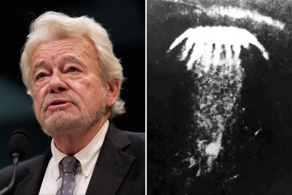 Негатив НЛО “медуза”, который сотни людей видели 13 февраля 1989 года над городом Нальчик.