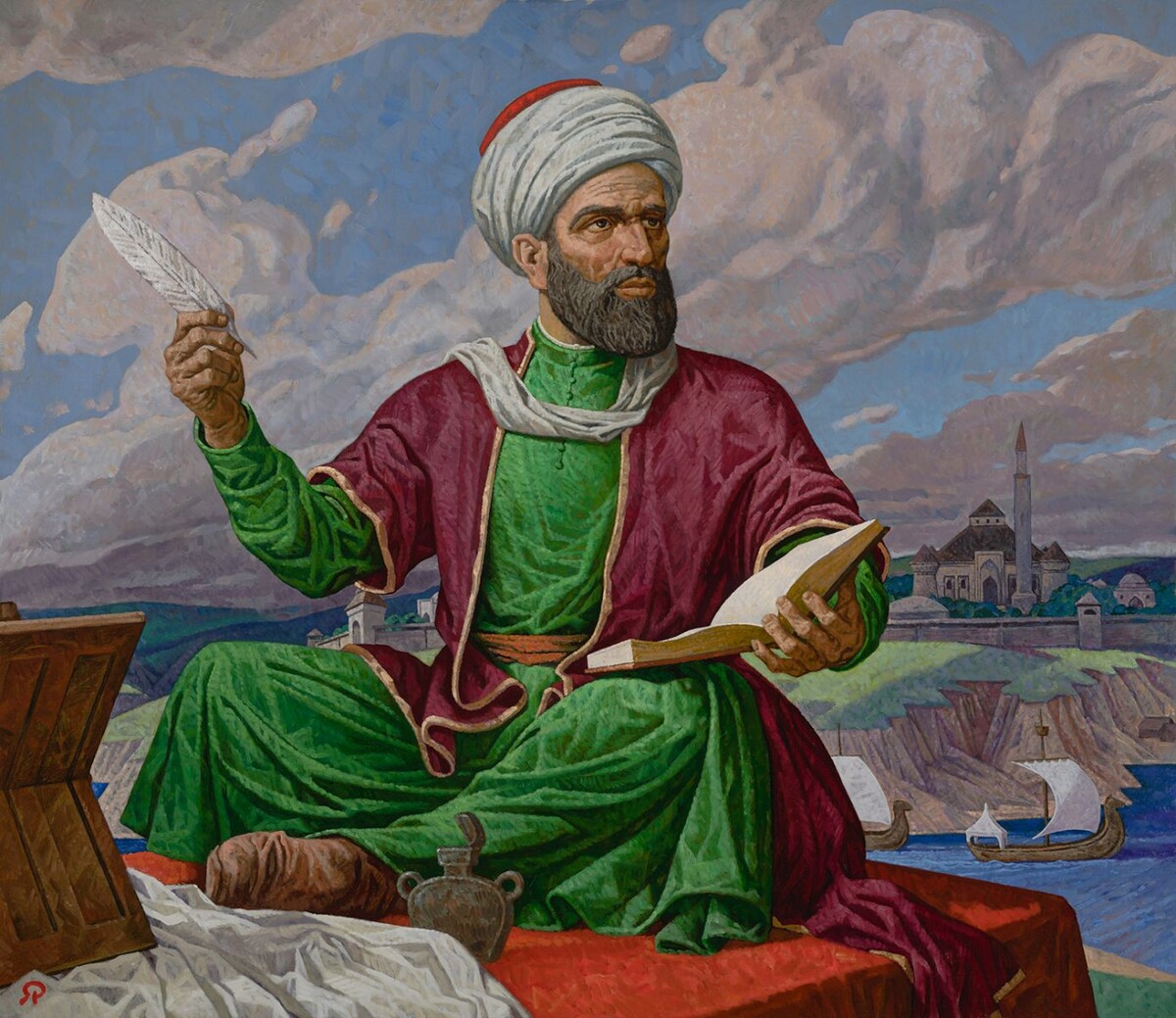 Ахмад ибн Фадлан. Художник — Рустам Яхиханов.
