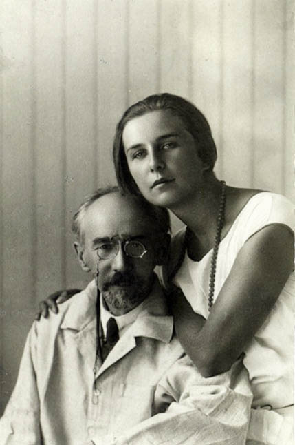 Профессор И.А. Малиновский с дочерью Евгенией. 1927 г. 
