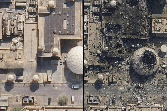 Иранские СМИ сообщили об уничтожении радара раннего оповещения в Катаре. Фото © X / Zlatti71