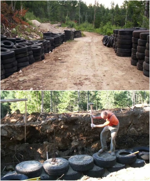 Шинам нашлось применение.