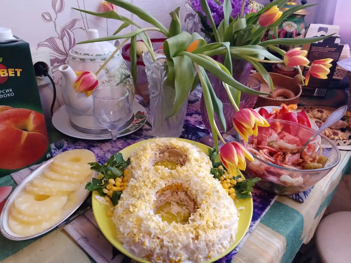 Фото автора, дочкин салат