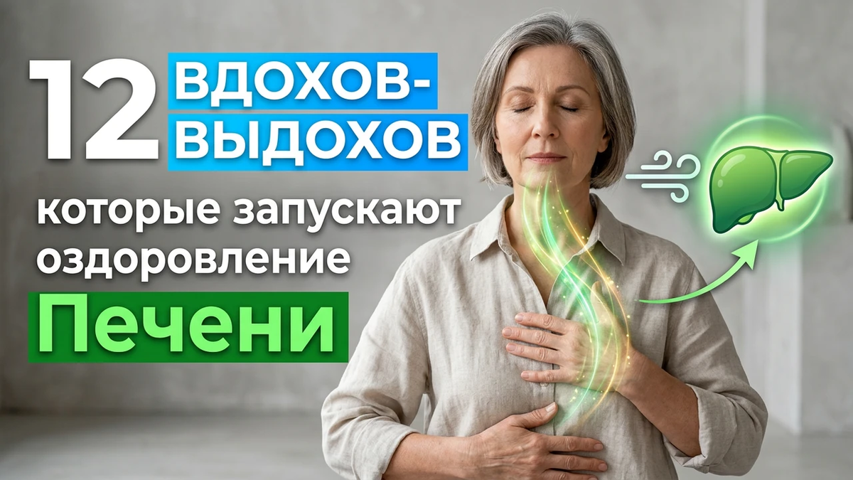 12 вдохов-выдохов, которые запускают оздоровление Печени