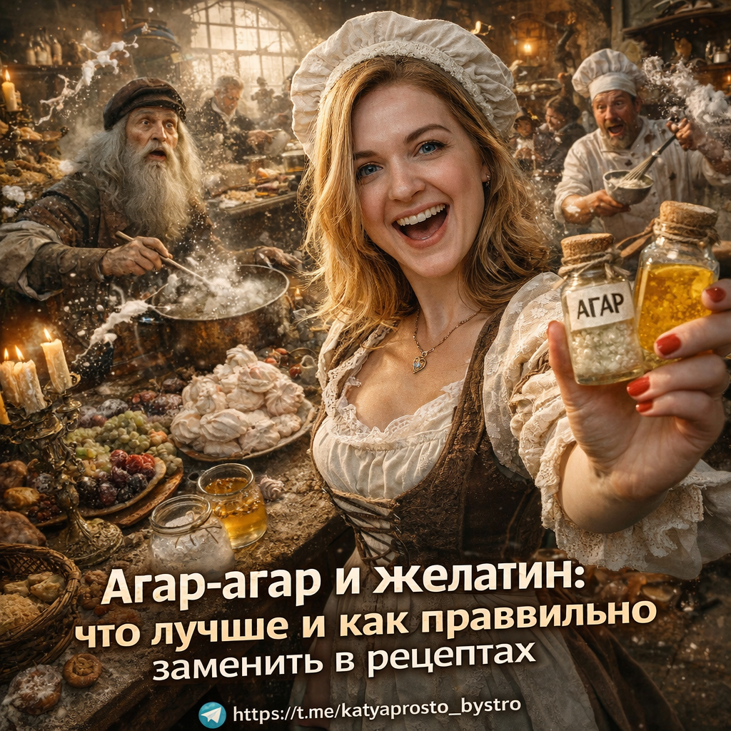    Основные различия между агар-агаром и желатином: правила взаимозаменяемости. admin