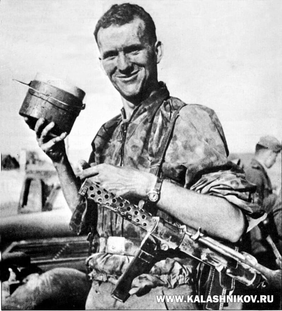 Пистолеты-пулемёты MP-18 использовались германскими войсками во время Великой Отечественной войны