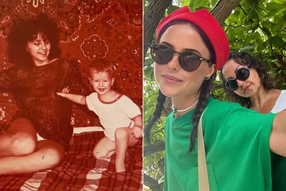    Семейное фото маленькой Мирославы с мамой; Актриса с мамой Ларисой отдыхают на Мальдивах. Фото: Коллаж АиФ