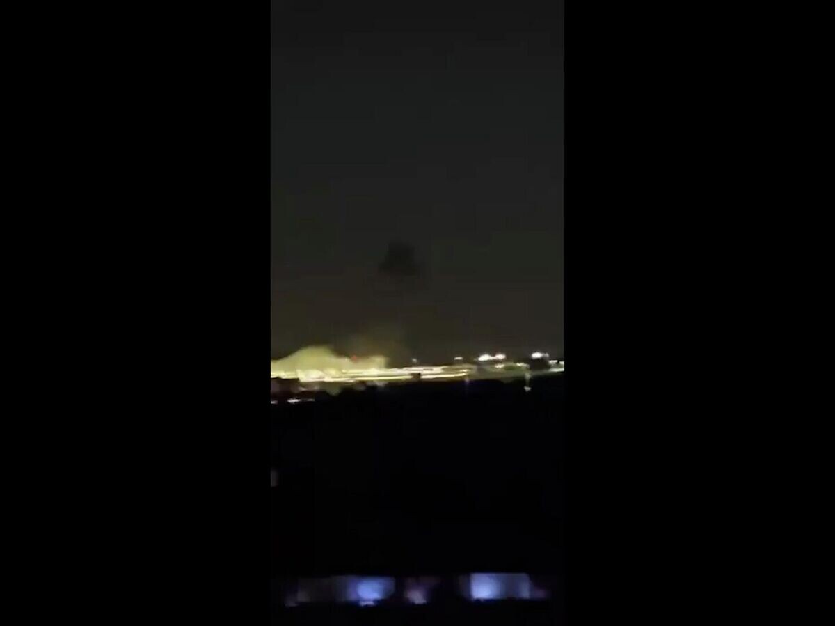    Атака Ирана на аэропорт Абу-Даби | © соцсети