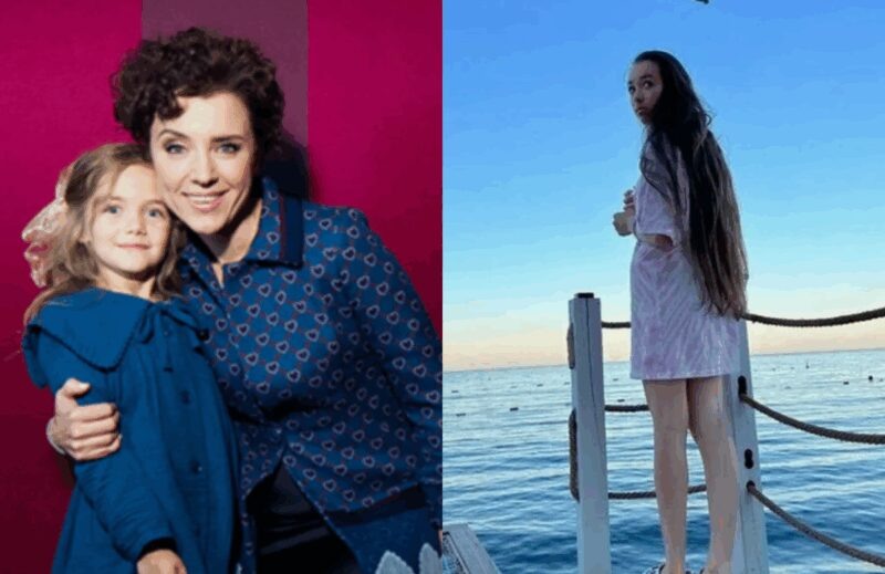    Ксения Алферова с дочерью Евдокией, которую долго оберегали от публичности.