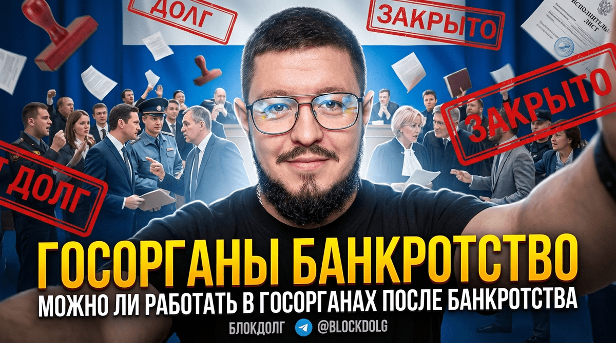    Можно ли работать в госорганах после банкротства Максим