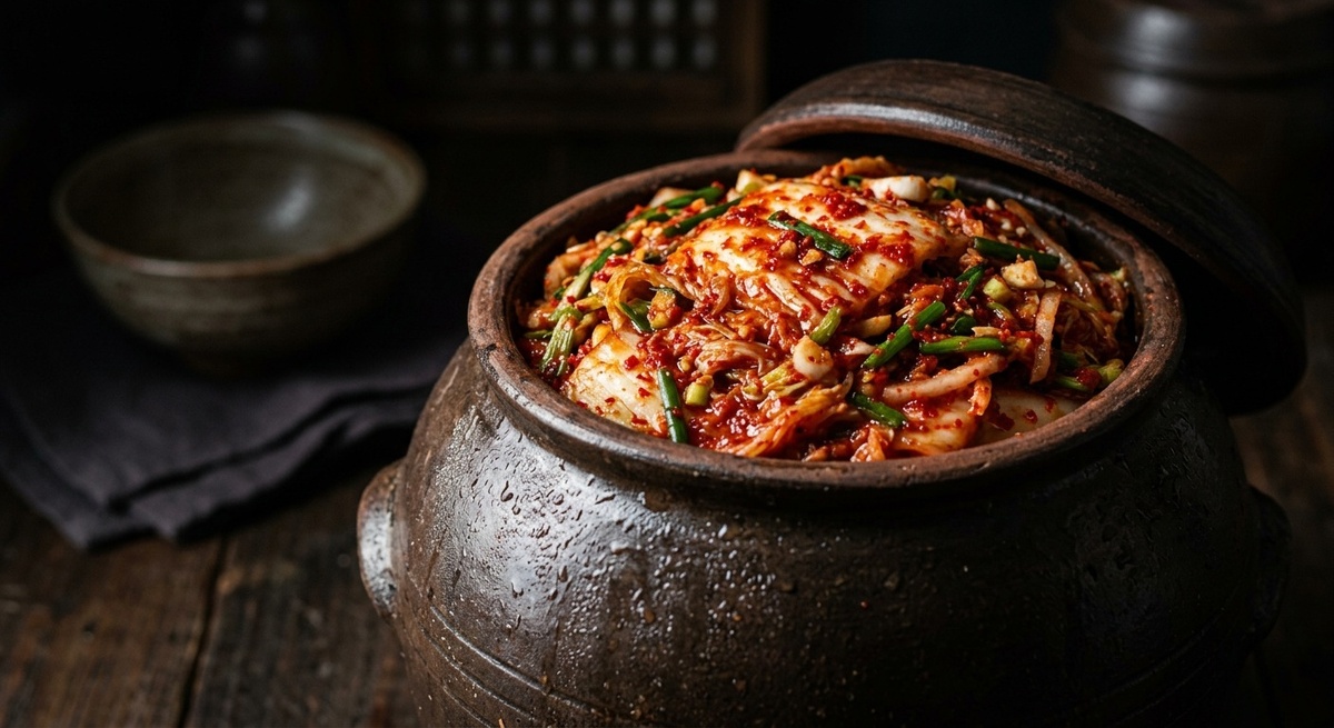 Домашнее кимчи — это не страшно и не долго. Час работы, два дня ожидания — и у вас на столе живая ферментированная закуска, которую в Корее едят каждый день