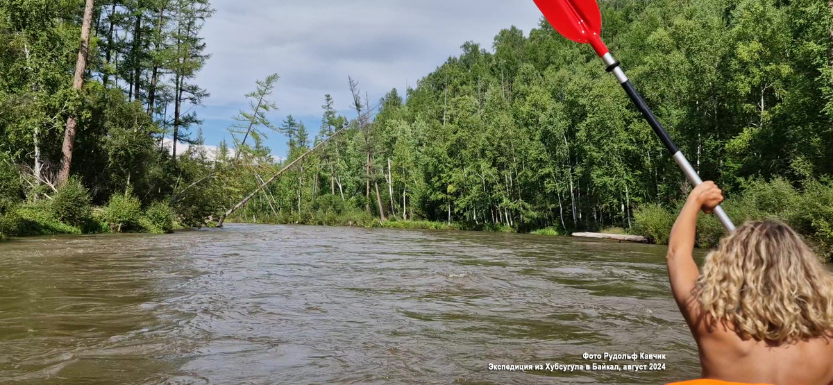 Река Эгийн-гол, Монголия. Экспедиция из Хубсугула в Байкал. Фото Рудольф Кавчик, август 2024.