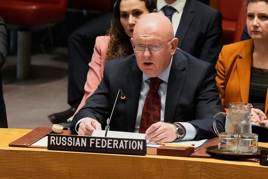    Постоянный представитель России при ООН Василий Небензя / Источник: © Richard Drew/AP/TASS