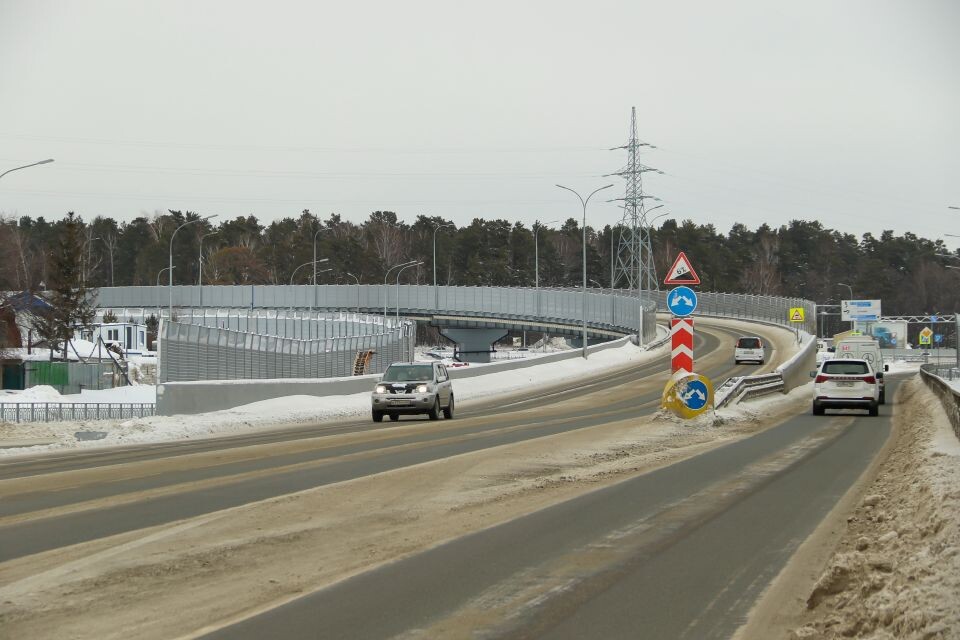    Новая транспортная развязка в Барнауле. Источник: Виталий Барабаш/"Толк"