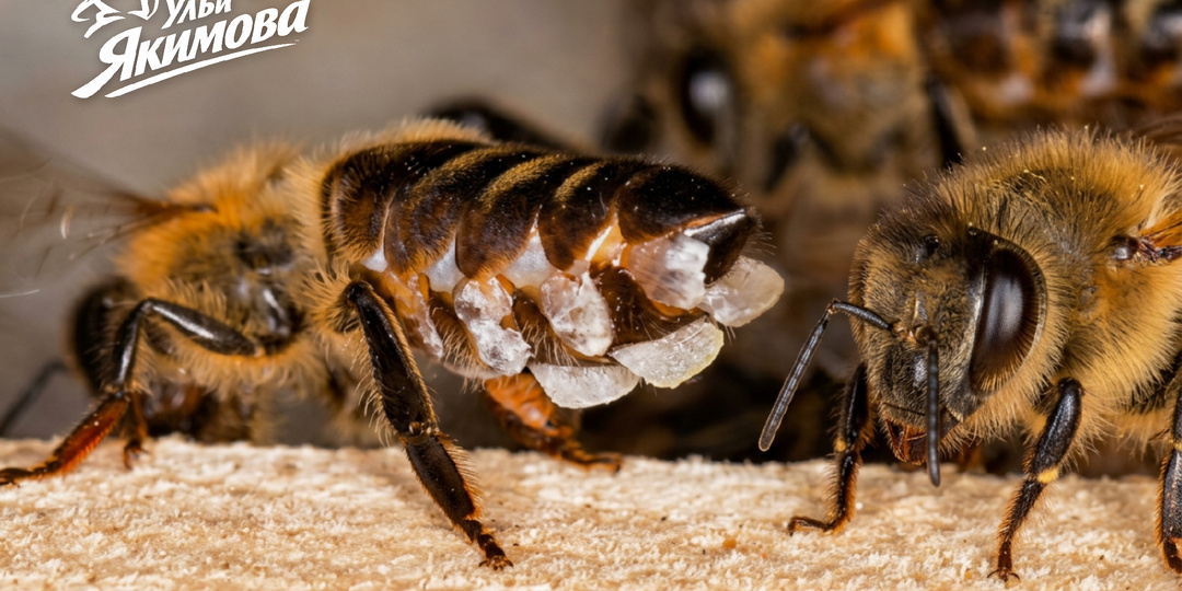 Как пчёлы вырабатывают воск