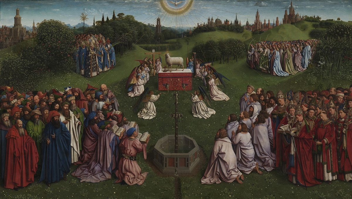 Гентский алтарь. Хуберт ван Эйк, Ян ван Эйк.