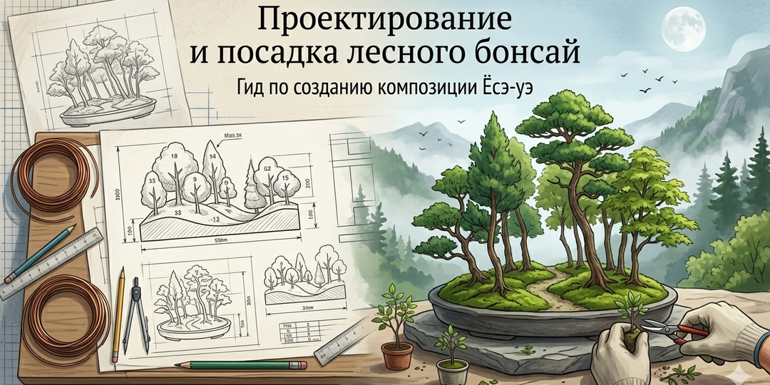 Геометрия и геология: Проектирование и посадка лесного бонсай