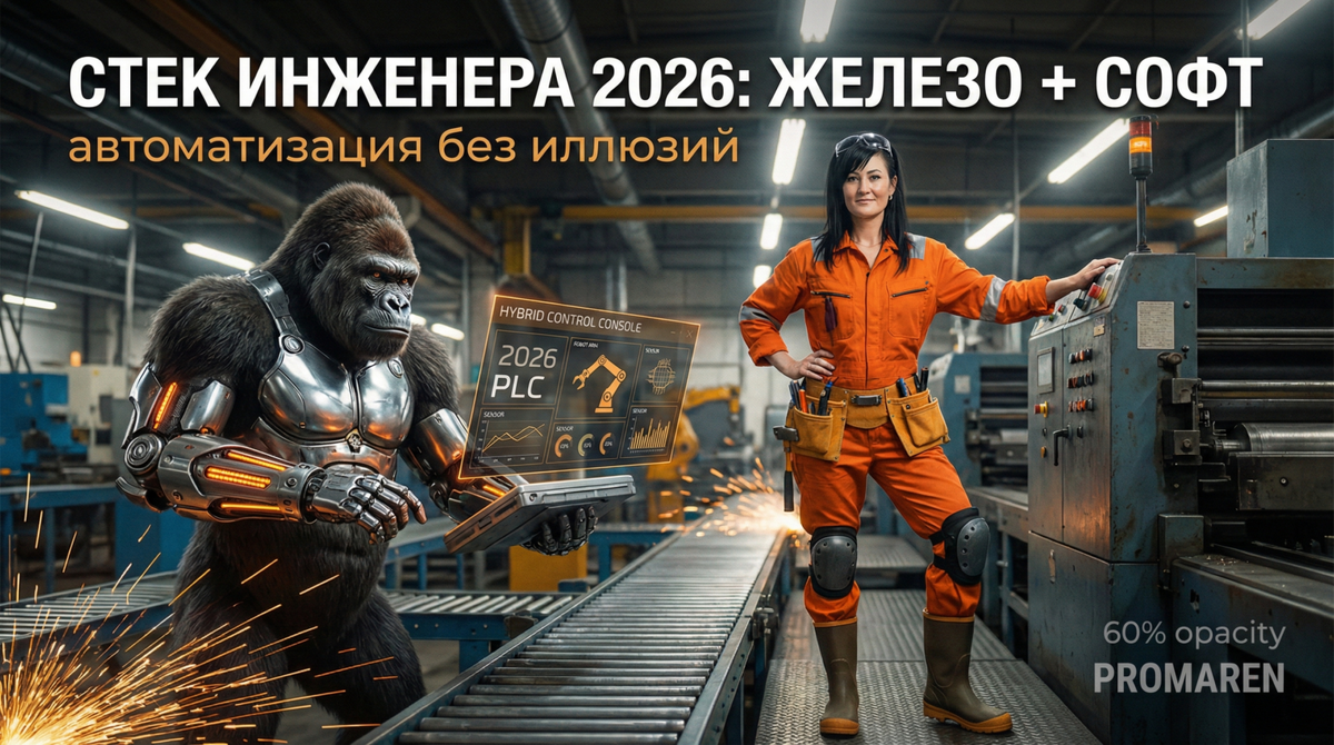    Практичный стек технологий 2026 года для инженера-автоматизатора — софт и железо для ежедневной работы | Марина Погодина, PROMAREN Марина Погодина