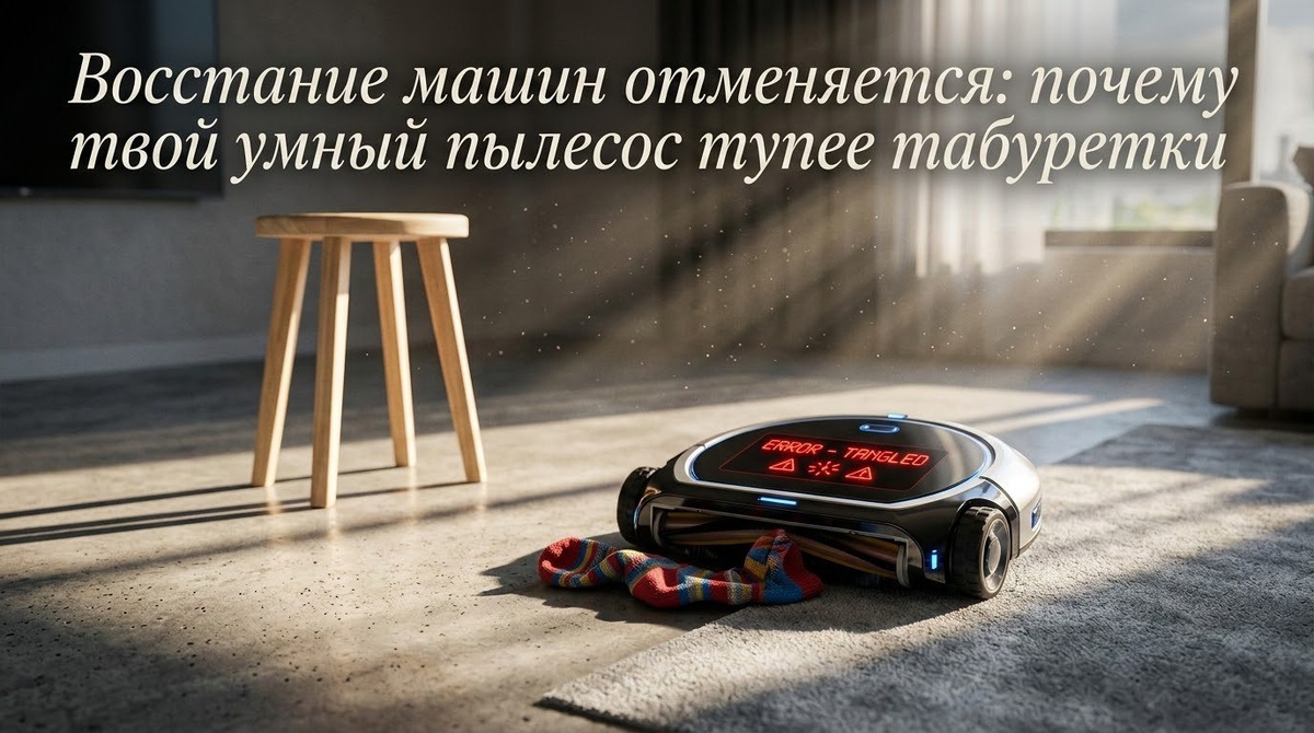 Восстание машин отменяется: почему твой умный пылесос тупее табуретки