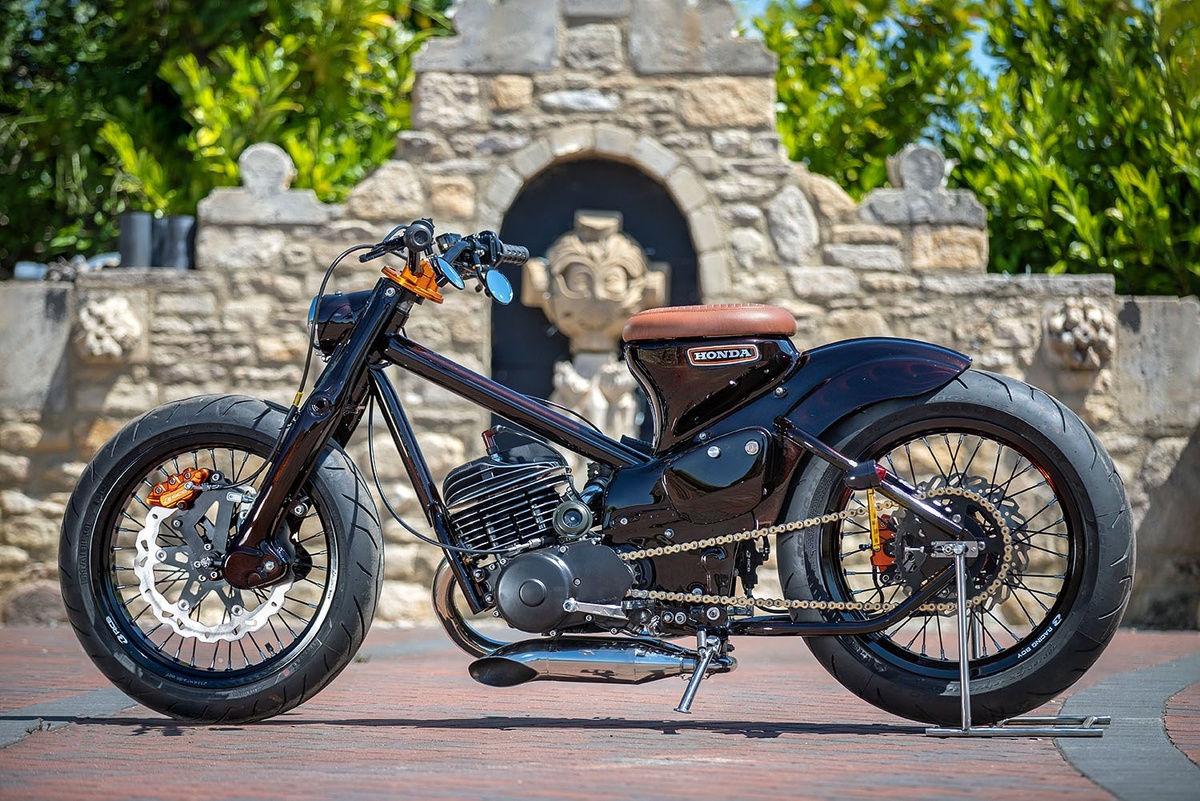 Honda Cub с сердцем Yamaha DT250