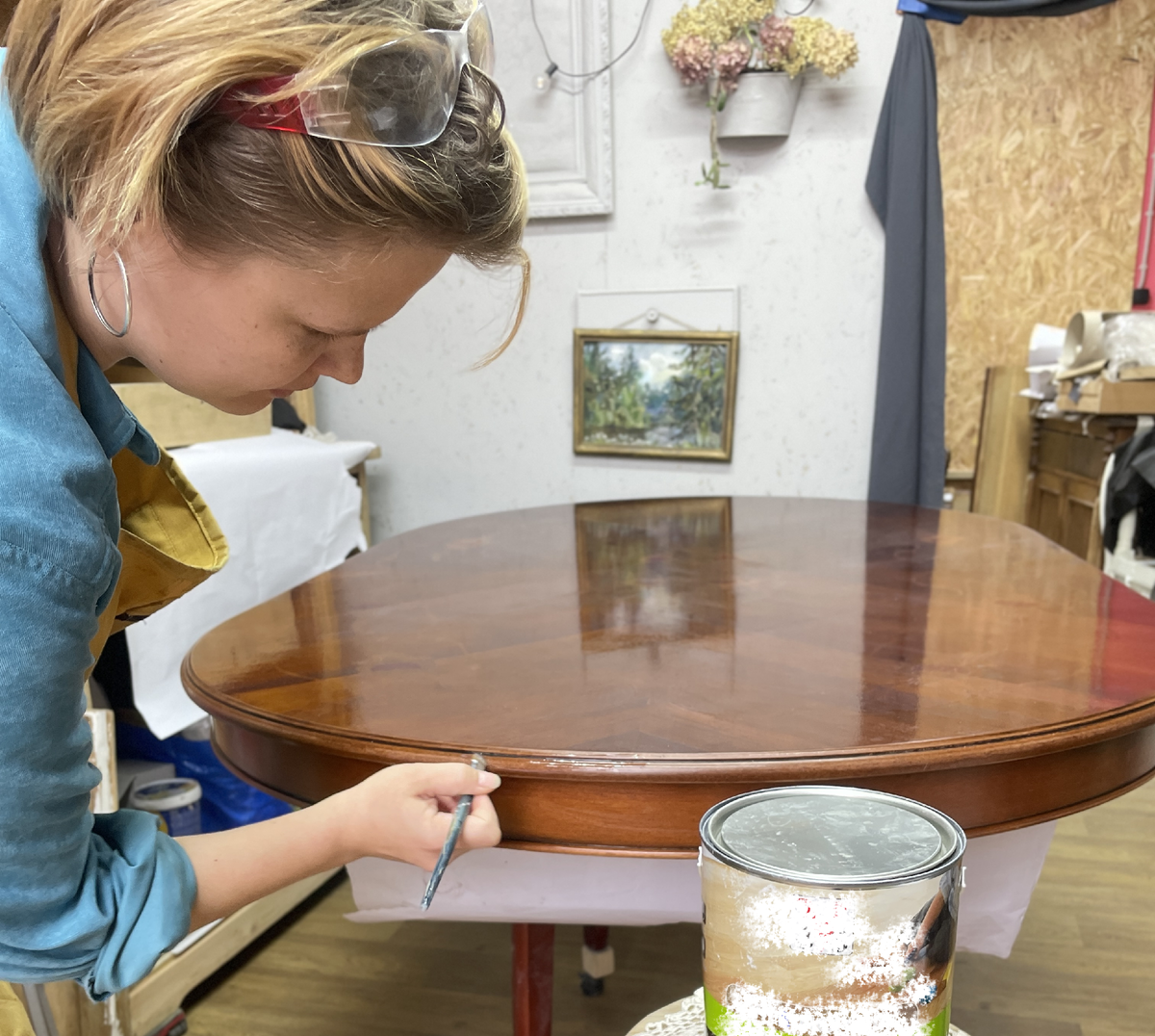 Лакировка торцов столешницы